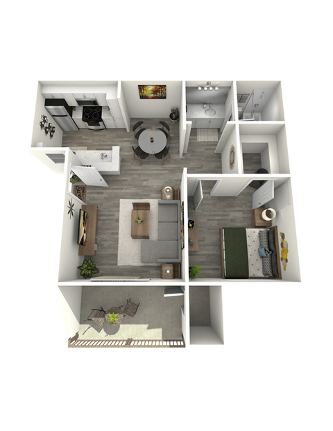 A1 Floor Plan at Tides on Southern, Arizona